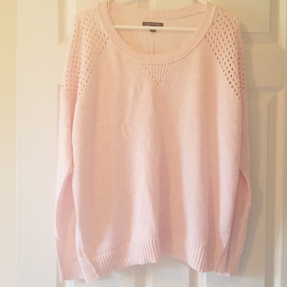 aerie pink sweater